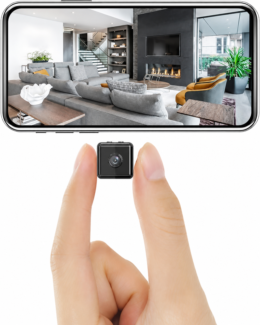Draadloze Mini Beveiligingscamera 1080P voor Binnen en Buiten