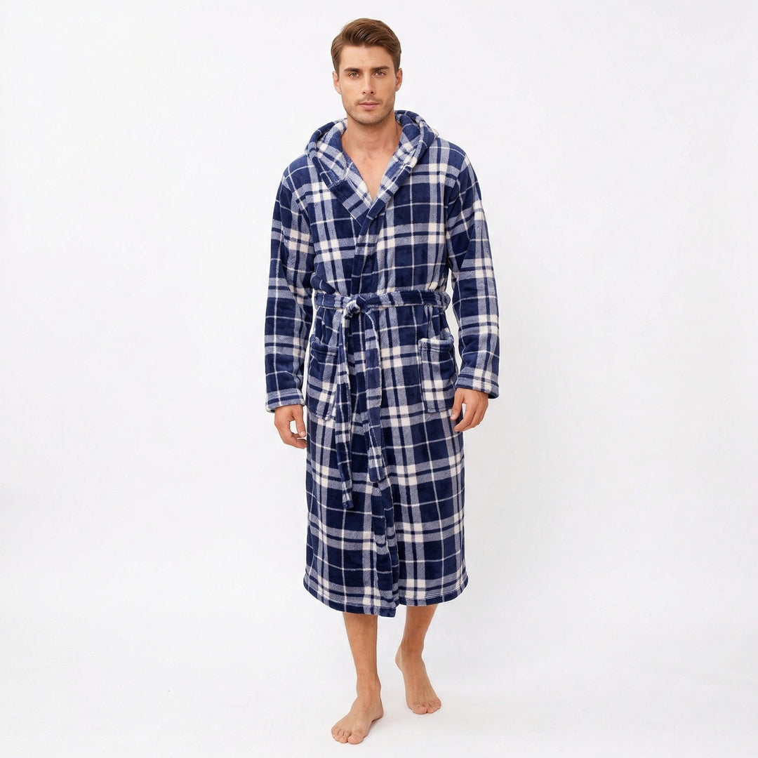 Heren Lange Badjas Fleece