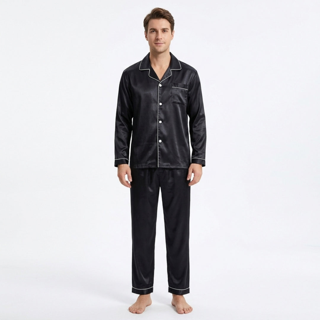 Heren Pyjama Luxe Stijlvol Klassiek Design