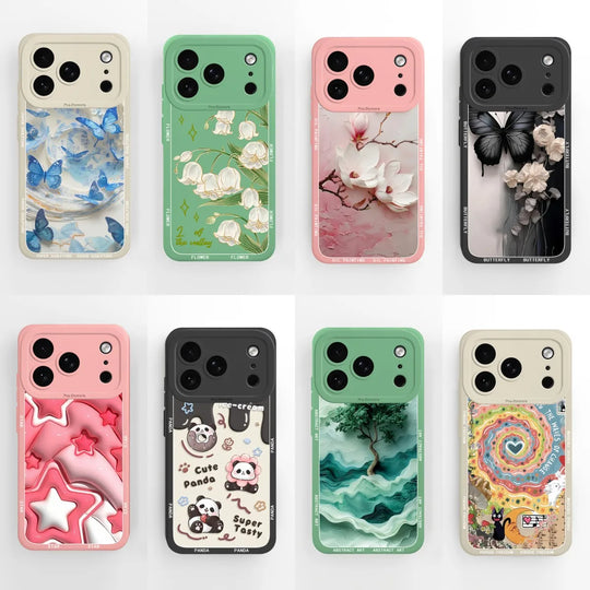 iPhone 17 Pro Max Telefoonhoesje Cartoon Panda Design 0