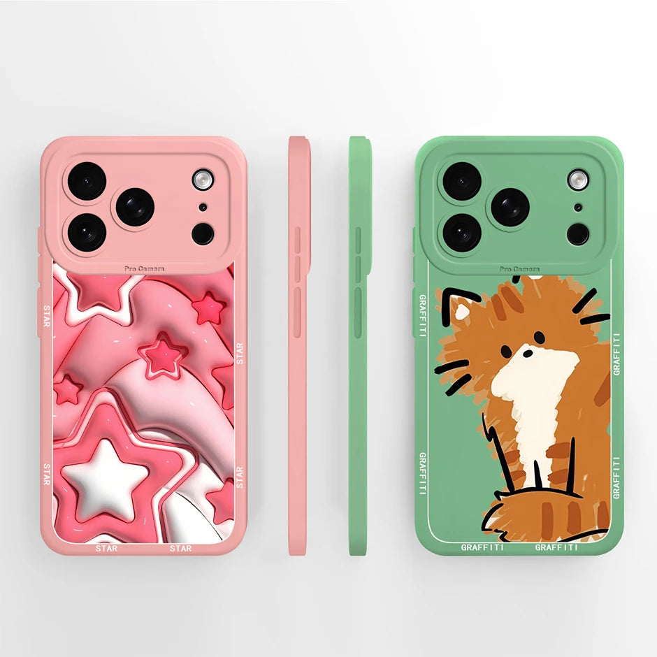 iPhone 17 Pro Max Telefoonhoesje Cartoon Panda Design 3