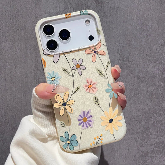 iPhone Hoes Retro Bloem Design 0