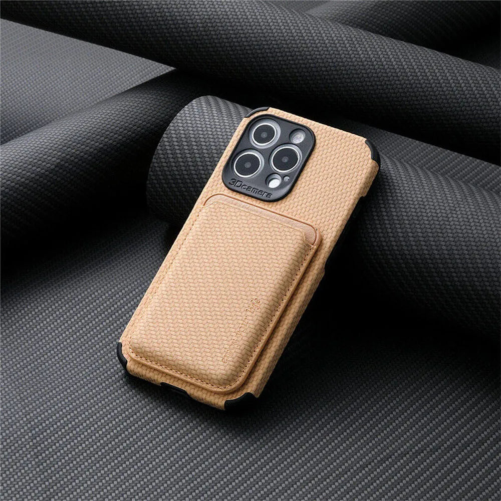 iPhone Hoes met Magnetische Kaarthouder Slank Ontwerp 5