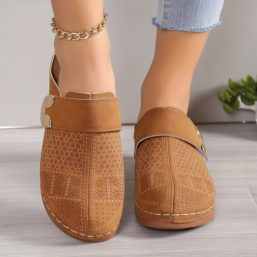 Vrouwen Slip-On Wedge Platform Sandalen