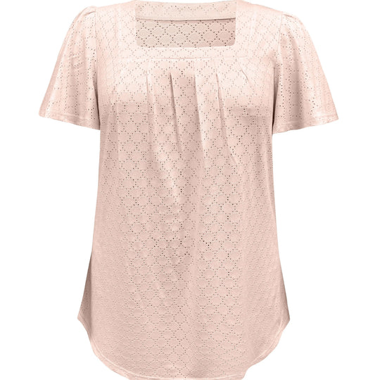 Damesblouse met ruches en holle mouwen