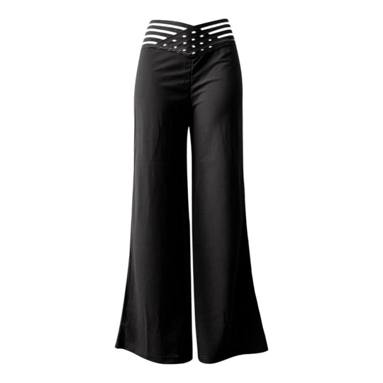 Uitlopende broek met hoge taille voor dames
