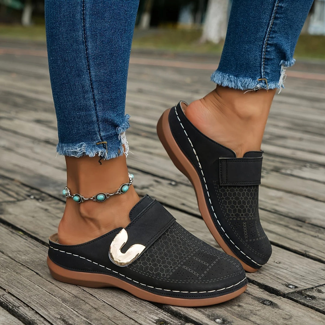 Vrouwen Slip-On Wedge Platform Sandalen