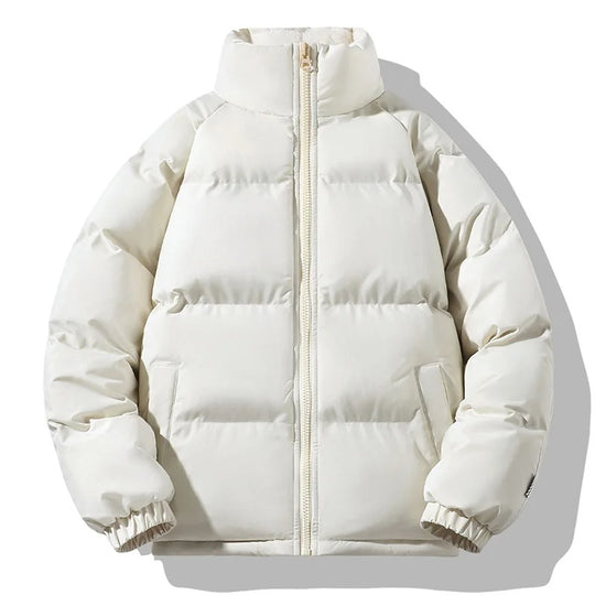 Heren Dikke Fleece Staande Kraag Jas