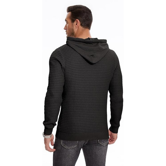 Herenhoodies met patchwork en trekkoord