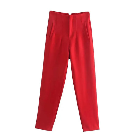Dames hoge taille potloodbroek