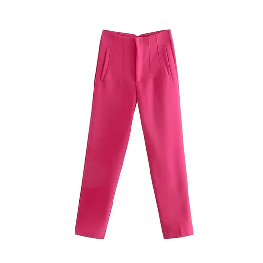 Dames hoge taille potloodbroek