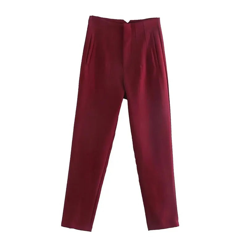 Dames hoge taille potloodbroek