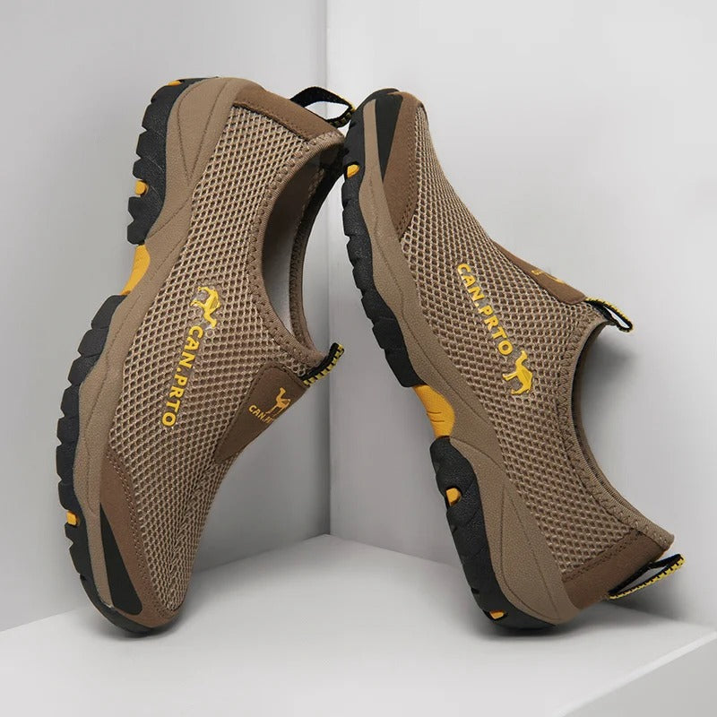 Heren mesh slip-on sneakers