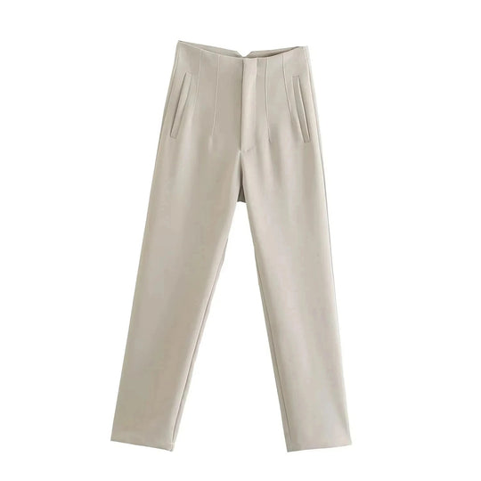 Dames hoge taille potloodbroek