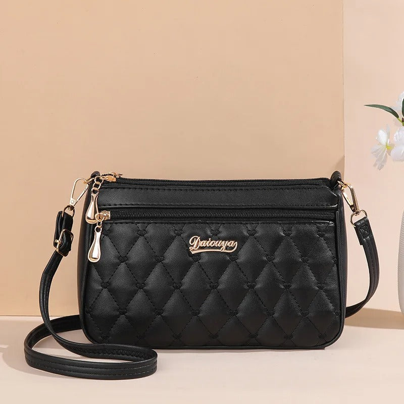 Vrouwen PU lederen geborduurde Crossbody tas