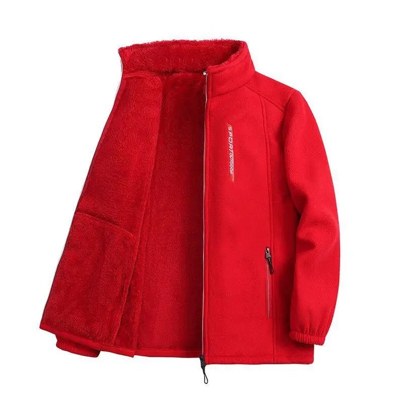 Winter warme fleece jas voor dames