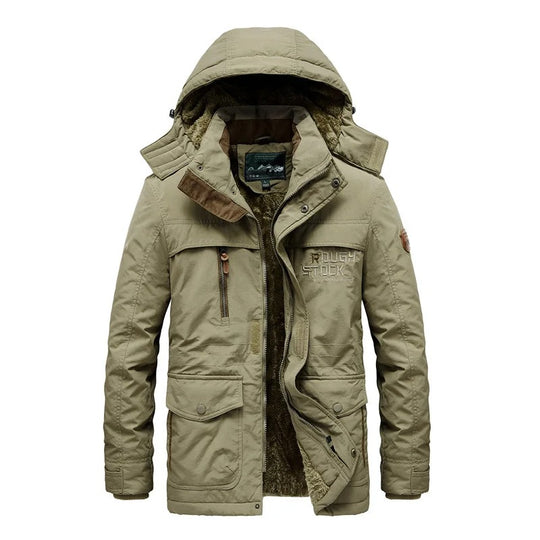 Heren Grote Maat Multi-pocket Jas