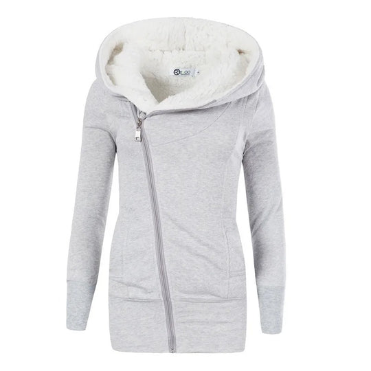 Fleecevest met capuchon voor dames