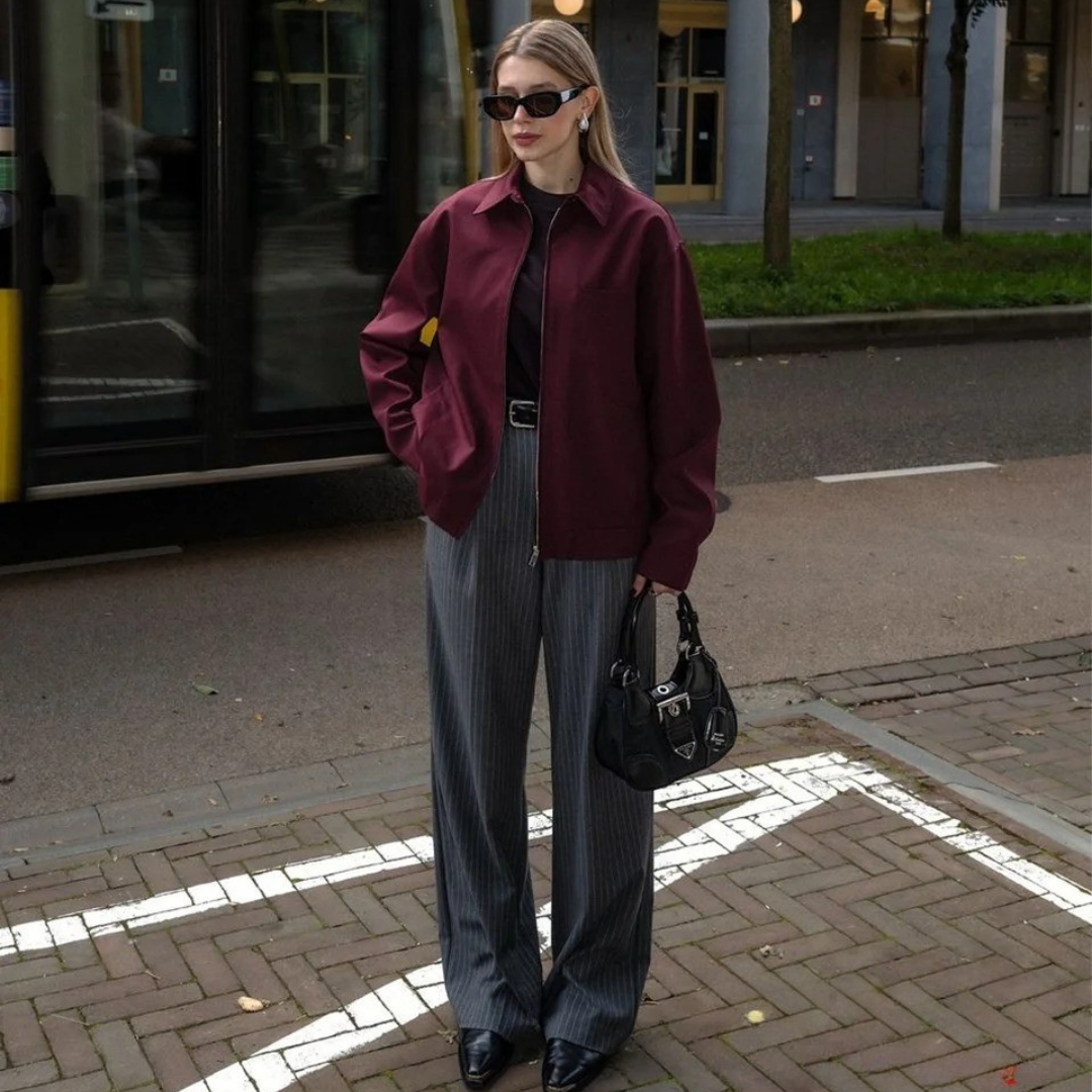 Vrouwen Vintage Los Rits Jasje