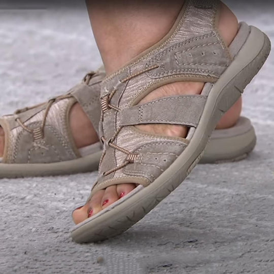 Ronde open teen sandalen Belleza