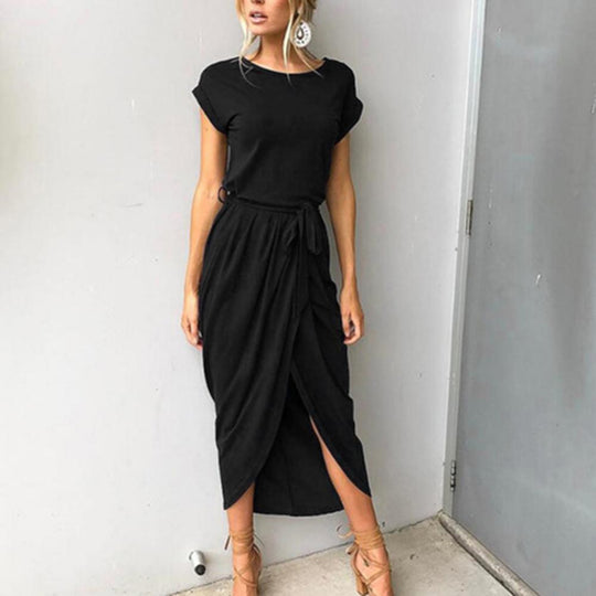 Maxi jurk met korte mouwen Belleza