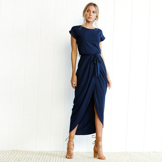 Maxi jurk met korte mouwen Belleza