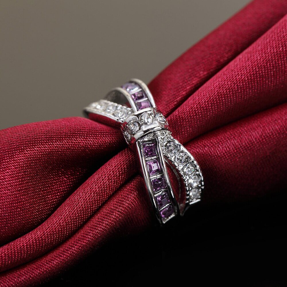 Criss Cross Kristal Ring Belleza