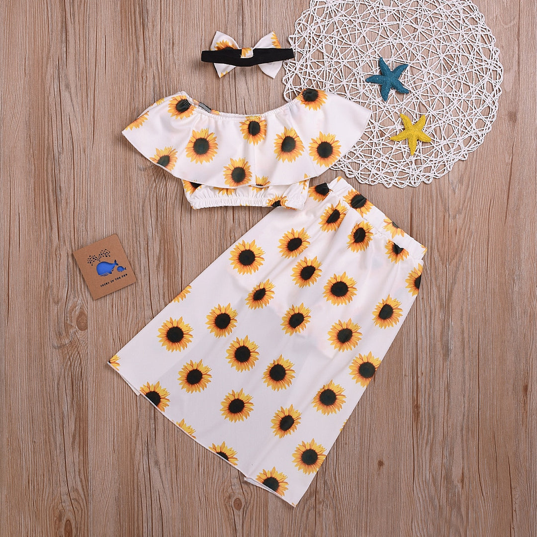 Zonnebloemenoutfit voor kinderen Belleza