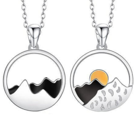 Berg en oceaangolven ketting