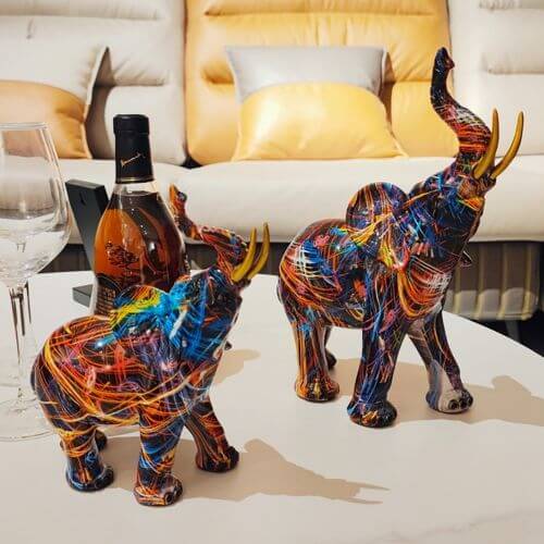 Kunst Olifant Decoratie