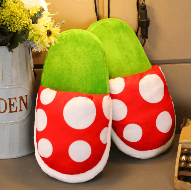 Piranha Bloem Pluche Pantoffels
