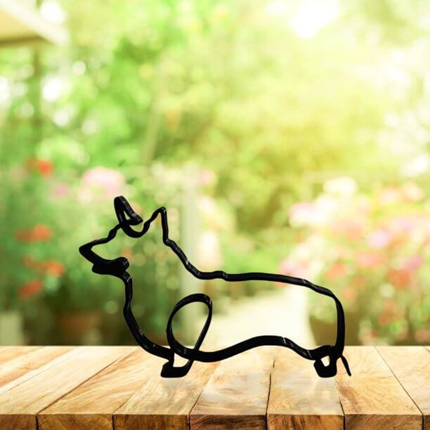 Minimalistische Hond Kunst Sculptuur Belleza