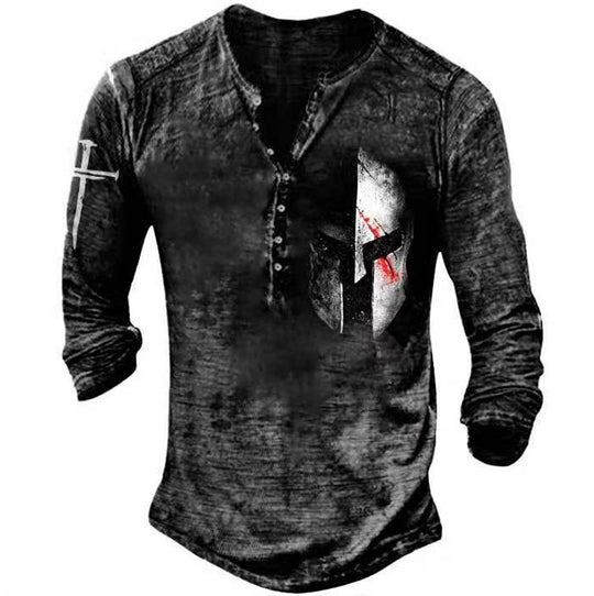 Retro Skull Long sleeve Tees Belleza
