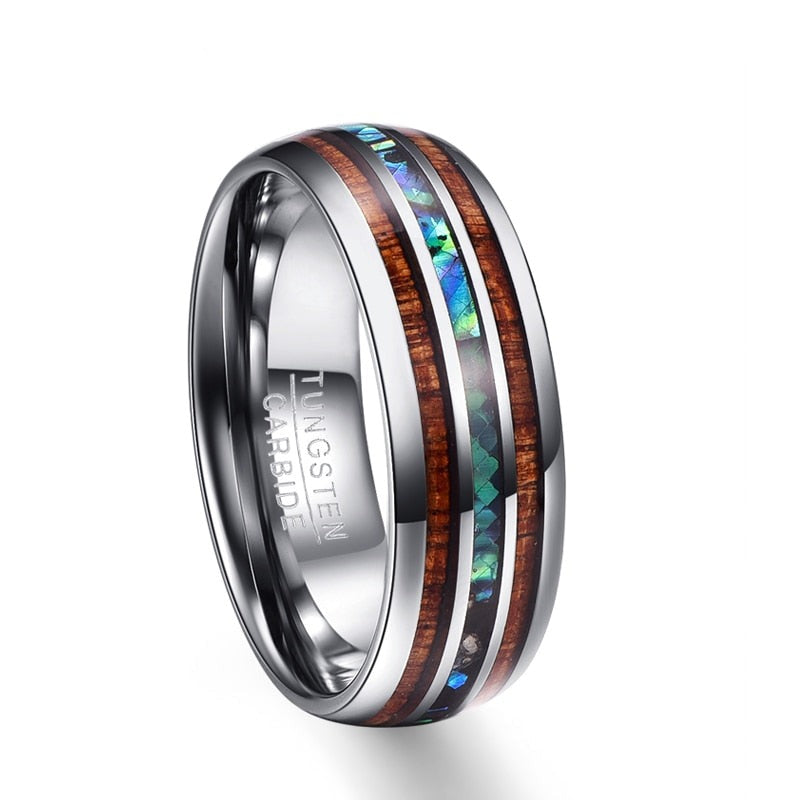 Hawaiiaanse koahouten ring Belleza