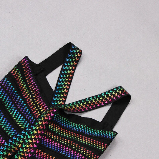 Vrouwen Multi Color Feestjurk Belleza