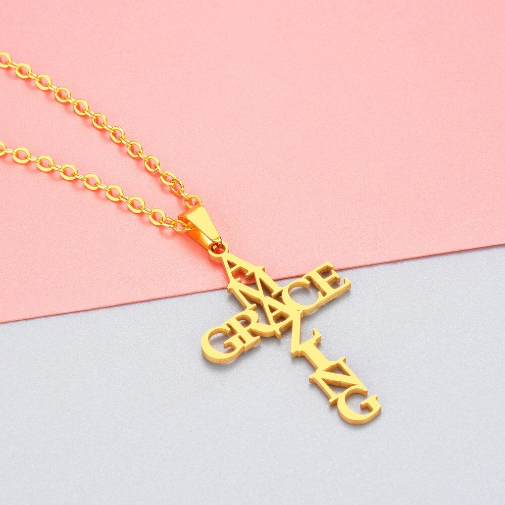 Amazing Grace Kruis Ketting Belleza