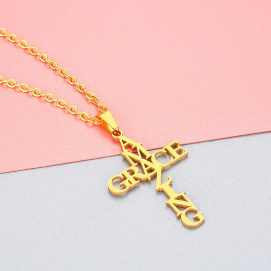 Amazing Grace Kruis Ketting Belleza