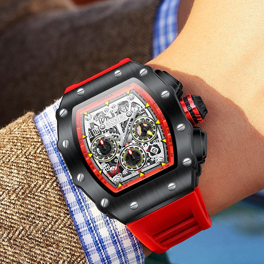 Heren Luminous Tonneau Horloge