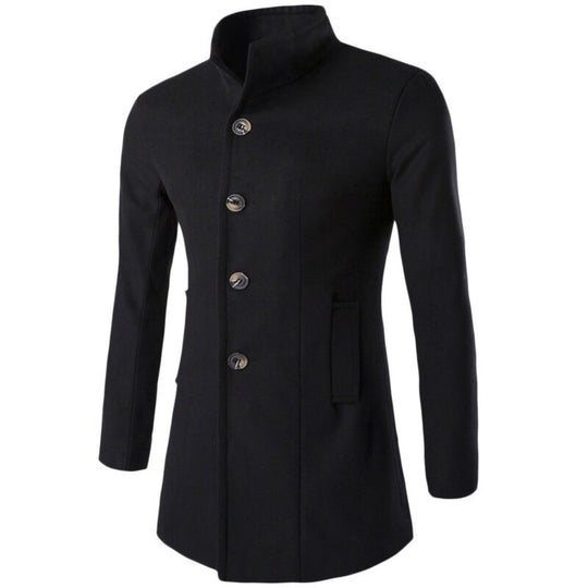 Heren Trench Coat met opstaande kraag Belleza