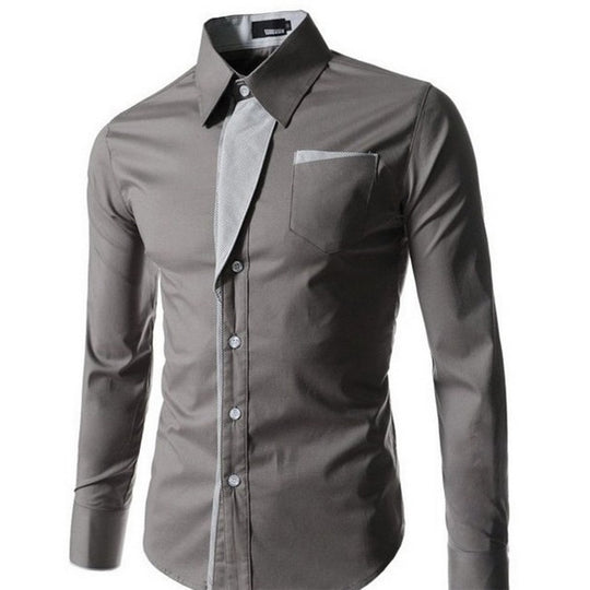 Heren Slim Fit Lange Mouwen Belleza