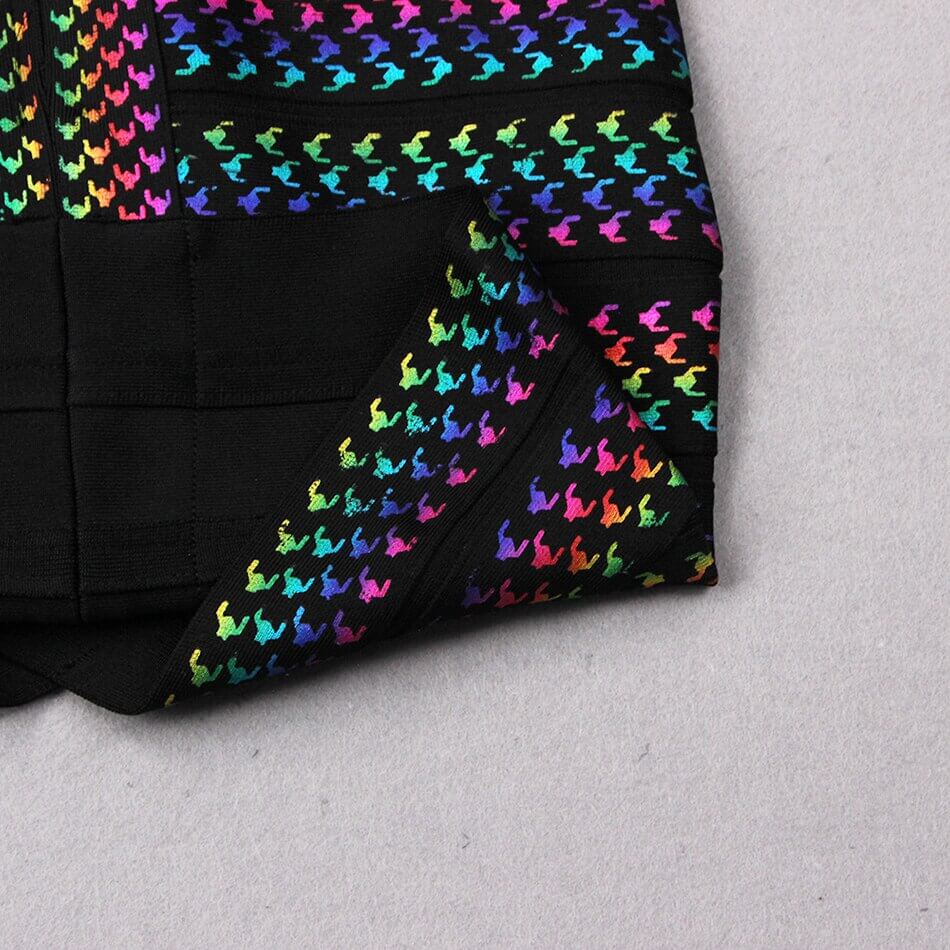 Vrouwen Multi Color Feestjurk Belleza