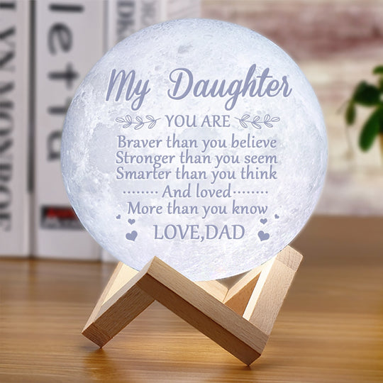 3D Maanlamp met tekst Belleza