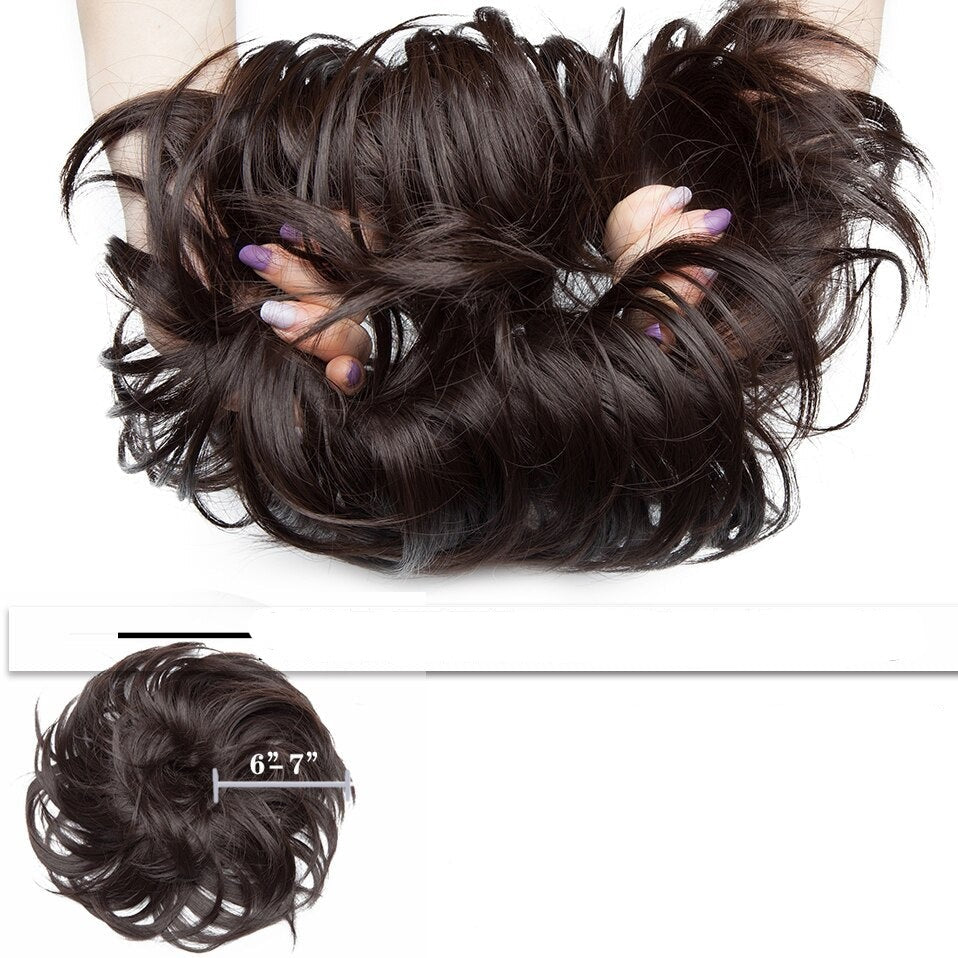 Messy Bun Hair Crunchie Belleza