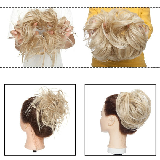 Messy Bun Hair Crunchie Belleza