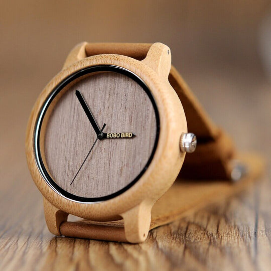 Houten horloge Belleza