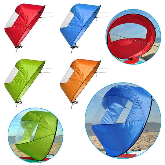 Opvouwbare Downwind Kajak Zeil