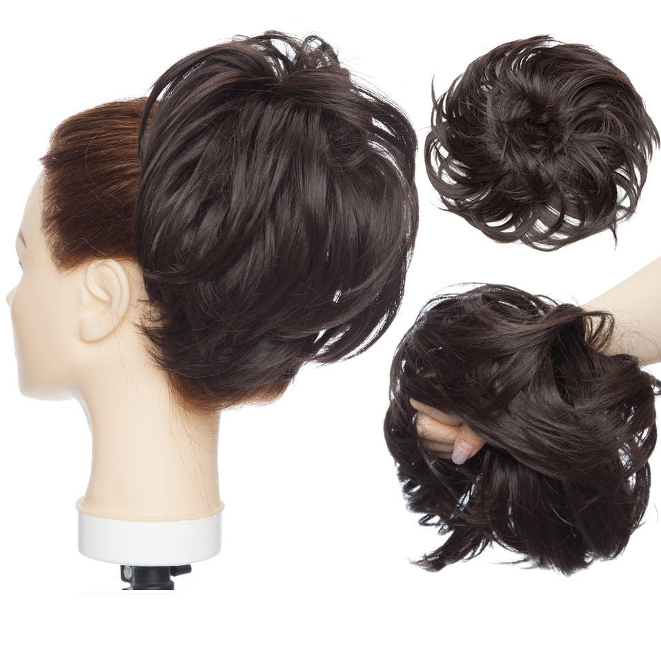 Messy Bun Hair Crunchie Belleza