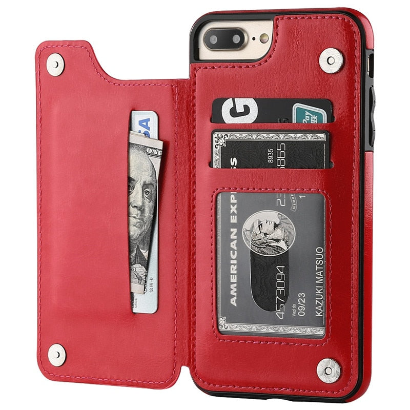 iPhone Leren Portemonnee Hoesje Belleza