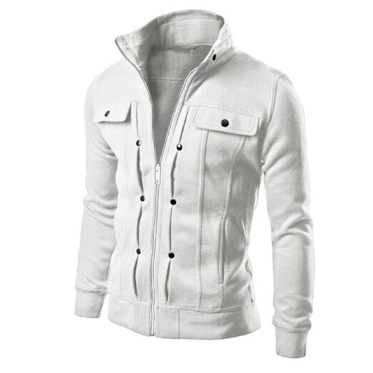 Mannen Zip Up Jasje | Stand Collar Jacket Belleza