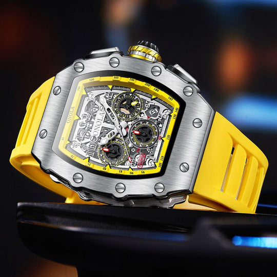 Heren Luminous Tonneau Horloge